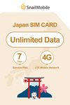 SnailMobile Japan Travel SIM Card 7 Days 4GB Data 3-in-1 Prepaid SIM Card for Business with Unlocked Phone