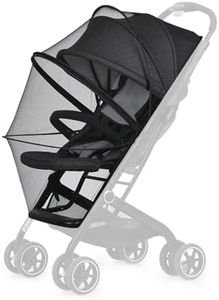 Mosquito Netting for Stroller, Encrypted Stroller Mosquito Net Full Cover, DUOMI Stretchable Netting Breathable Folding Dual-Use Zipper Mesh Mosquito Net for Baby Stroller Cover(Black)