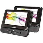 SYLVANIA SDVD8739 7-Inch Dual-Screen Portable Dvd Player, Black