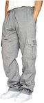 Men's Cargo Sweatpants Casual Fleec