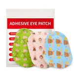 AndicAge Cute Adhesive Eye Patches for Kids with 3 Different Designs Disposable Eye Patch Pad for Amblyopia, Lazy Eye(60 Count)