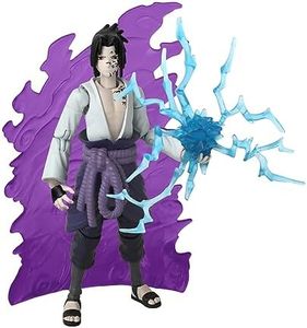 Bandai - Anime Heroes Beyond - Naruto Shippuden - Figurine Anime Heroes Beyond 17 cm - Figurine articulée Sasuke Uchiha - Transformation Marque Maudite: État 1 - Jouet Enfant 4 Ans et + - 37712