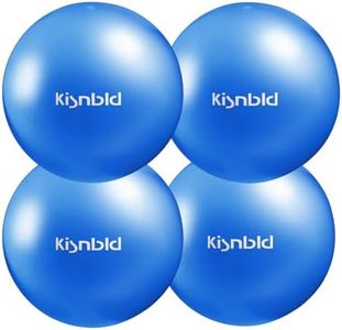 kisnbld Small Exercise Ball, 9 Inch Mini Pilates Ball, Anti Burst and Slip Resistant Mini Yoga Ball for Stability, Fitness, Physical Therapy & Stretching Workout at Home Gym & Office(4 Mistyrose)