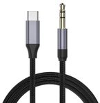 USB C to 3.5mm Aux Audio Cable Headphone Stereo Cord Car for i-Phone 15, Samsung Galaxy S23, S22, S20, Android, Pad Pro, Pixel, Headphone, Type C to 1/8" Male Hi-Fi Stereo Jack Cord [3.3ft]