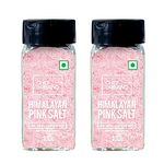 Chef Urbano Himalayan Pink Salt Sprinkler 100g Pack of 2 | Pure & Natural | Mineral Rich Salt | Low Sodium | Packed with 84 Minerals | Glass Bottle