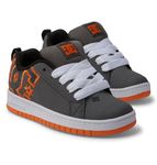 DC Shoes Court Graffik Sneaker, Grey/Orange, 4 UK