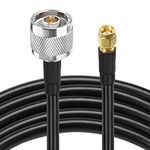 Superbat N to SMA Cable 50ft, N Male to SMA Male Cable Low Loss RG8X Cable for 3G/4G/LTE/5G/WiFi/ADS-B Antenna Router Modem or Lightning Arrester etc.