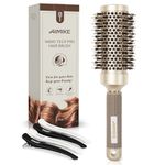 AIMIKE Round Hair Brush, Nano Thermal Ceramic & Ionic Tech Round Brush, Blow Dry Hair Brush with Boar Bristles, Barrel Brush for Styling, Curling, Add Volume & Shine (2.9 inch, Barrel 1.7 inch)