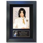 #68 MICHAEL JACKSON Memorial Signed Reproduction Autograph Mounted Quality Photo Print A4