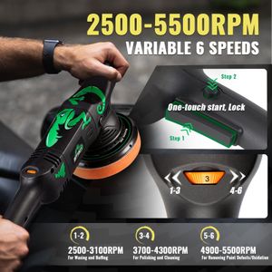 BATOCA Dual Action Car Polisher – Variable Speed Electric Buffer