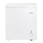 Willow W66CFW Freestanding 66L Chest Freezer with Removable Storage Basket, Suitable for Outbuildings and Garages, 2 Years Warranty - White