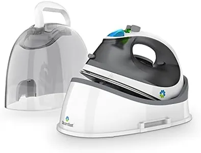 Steamfast SF-760 Portable Cordless Steam Iron, With Carrying Case, Non-Stick Sole Plate, White