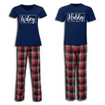 Personalised Hubby or Wifey Matching Pyjamas Wedding Gift