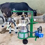 SWADESI KRAFTS Cow Milking Machine for Cow Dairy 200 LPM (1 Cow Milking 4-5 Minutes) (Compatible with Desi, HF, Jersy Cow) (Non Compatible with Buffalo, Gir, Sahiwal, Kashmiri Cow) A4