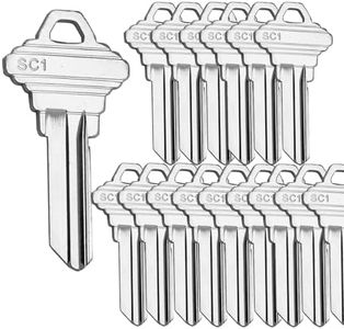 Blank Key Blanks, Pack of 50 Uncut Blank Keys, Copper Structures Blank Keys for Kwikset(SC1)