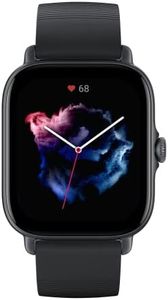 Amazfit GTS 3, 42 mm, Montre Connectée avec Alexa, AMOLED, SpO2, 150+ Modes Sportifs, GPS, 5 ATM Etanche Smartwatch Sport (Noir)