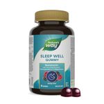 Nature's Way Sleep Well Gummies – Melatonin, Magnesium & Clinically Studied Ashwagandha Supplement, Sleep Aid & Jet Lag Support for Adults, Natural Mixed Berry Flavour, 60 Vegetarian Gummies