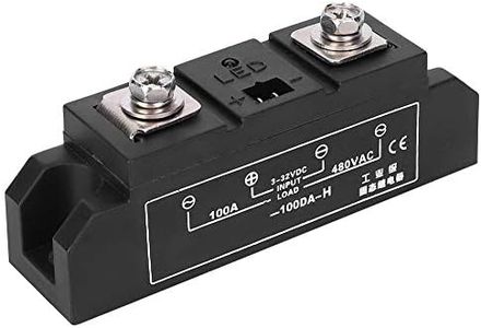 Solid State Relay, SSR-100DA-H 100A 3-32VDC 12-480VAC Industrial Grade Three Phase Starting Relay Accessory for Power Module Output