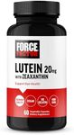 FORCE FACTOR Lutein and Zeaxanthin Supplements, Eye Vitamins with Lutein 20mg, Eye Health Supplements for Adults, Ingredients Backed by Science, Vegan, Gelatin Free, 60 Vegetable Capsules