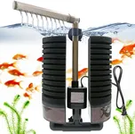 DEGGOX 20-55 Gal Aquarium Sponge Filter with Pump,Electric Power Sponge Filter for Shrimp Betta Axolotl Betta Nano Fish Tank,Upgrade Clip Installation