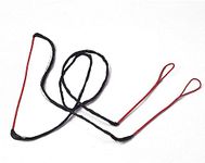 LWANO Red Bow String Set 12/14/16 Strands 48-70 inches for Traditional Recurve Bow Replacement Bowstring(with Copper Buckle (AMO 50in (Actual Length 46in), 12 Strands (Recommended for up to 40lb.))