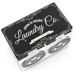 Sicamin 54'' x 27.5'' Washer and Dryer Covers for the Top Load, Protective Dust Cover Pad for Front Load Washer, Non Slip Washing Machine Countertop Protector Mat for Laundry Room, Kitchen (Black)