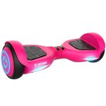 Gotrax Edge Hoverboard with 6.5" LED Wheels & Headlight, Max 5km Range & 10km/h Power by Dual 200W Motor, UL2272 Certified and 65.52Wh Battery Self Balancing Scooters for 44-176lbs Kids Adults(Pink)