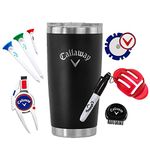 Callaway Tumbler & Golf Accessory Gift Set, 20 oz Black