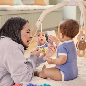 LOVEVERY Play Gym – Baby Activity Mat with Developmental Toys