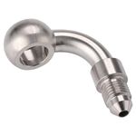 Podavelle 3AN Male to 10mm 3/8" Banjo 90 Degree Stainless Steel Brake Hose Fitting Adapter