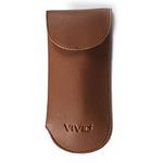 VIVID Vision Unisex Adult Lightweight Eyewear Specs Case Cover | Protect Eye Glasses | Chashma Dibbi | Spectacle Box | Pouch | Closure - Velcro | Artificial Leather | D-20 | BROWN