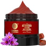 Shesha Ayurveda Red Sandalwood Skin Brightening & Night Repair Cream For Men & Women – For Natural, Anti-Aging, Hydrating, And Radiant Skin, Natural, Ayurvedic