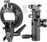 SHOPEE Branded Universal E-Type and S-Type Bracket Holder with Elinchrome Mount for Speedlite Flash Snoot Softbox Beauty Dish Reflector Umbrella Photo Studio