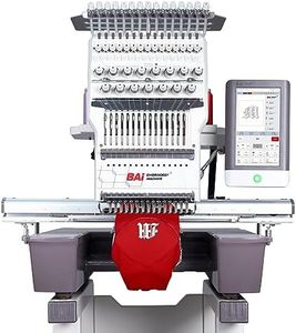 BAi MirrorM22 Commercial Embroidery Machine for Hat, Cap Embroidery Machine with 15 Titanium Gold Needle, 10 Inches LCD Touch Screen with 15.7x23.6 Inches Expansive Embroidery Area