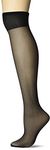 Berkshire Womens 3-pack Queen Size All Day Sheer Knee High With Reinforced Toe, Fantasy Black, 10-13 Plus