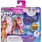 Hasbro My Little Pony: A New Generation Movie Crystal Adventure Alicorn Sunny Starscout - 3-Inch Alicorn-Style Toy, Surprise Accessories, Bracelet, F3803