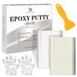 Epoxy Putty - 8oz / 227g Pool Putty, 2 in 1 Underwater or Above Fast Repair, Fix Leaks, Cracks, Filling, Sculpting - 2 Part Epoxy Sculpt Clay for Metal, Tile, Concrete, Plastic, Ceramics (White)