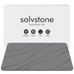 SØLVSTONE - Stone Bath Mat, Diatomaceous Earth Bath Mat for Bathroom, Absorbent Bath Mat, Quick Dry Bath Mat, Non Slip Bath Mat, Easy to Clean