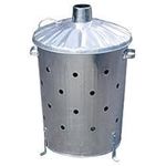 75L Litre Incinerator Galvanised Garden Rubbish Fire Bin Burner By Home Discount