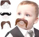 3Pcs Mustache Pacifier for Baby, Ge