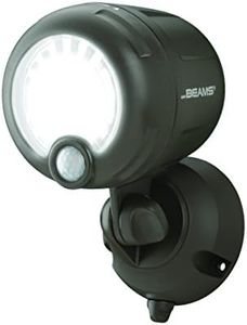 Mr. Beams Wireless 200 lm Battery-Operated Outdoor Motion-Sensor-Activated LED Spotlight, Brown, MB360XT-BRN-01-00