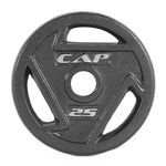 CAP Barbell 25 lb Olympic 2-Inch Cast Iron Grip Weight Plate – Single | Black