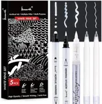 Brusarth White Pens Set, 5 Pack, 1m