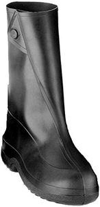 TINGLEY mens 10-inch Overshoe With Button Mid Calf Boot, Black, X-Large US