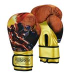 EVO Kids Boxing Gloves Junior MMA Bag Mitts GEL Punching Bag Muay Thai Martial Arts Kick Boxing Sparring Training Fighting UFC Gloves 4OZ 6OZ 8OZ (4OZ)