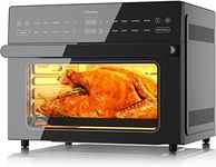 Fabuletta 18-in-1 Air Fryer Toaster Oven - 32QT Smart Countertop Convection Oven 1800W Digital Touchscreen, Double-wall Glass Door, Extra Large Oven for Dual Cook, Pizza, Bake, Dehydrate, Broil, Proof