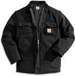 CARHARTT Men's Arctic Quilt Lined Duck Traditional Coat C003,Black,Large