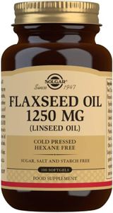 Solgar Flaxseed Oil 1250Mg 100 Sg 2-Pack