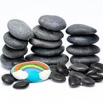 BELLE VOUS 120 Pack of River Painting Rocks - 1.3-7cm/0.5-2.75 Inches Assorted Kindness Rocks - Large Flat & Smooth Pebbles/Stones for Painting, Arts, DIY Crafts or Garden Decoration