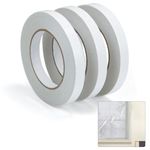 Pearwow Double Sided Tape,0.5inch by 200Ft Double Sides Adhesive Tape for Window Insulation Kit,3 Roll No Residue Tape for Window Insulator Film,Extra Long Enough for 13 Standard 3' x 5' Window